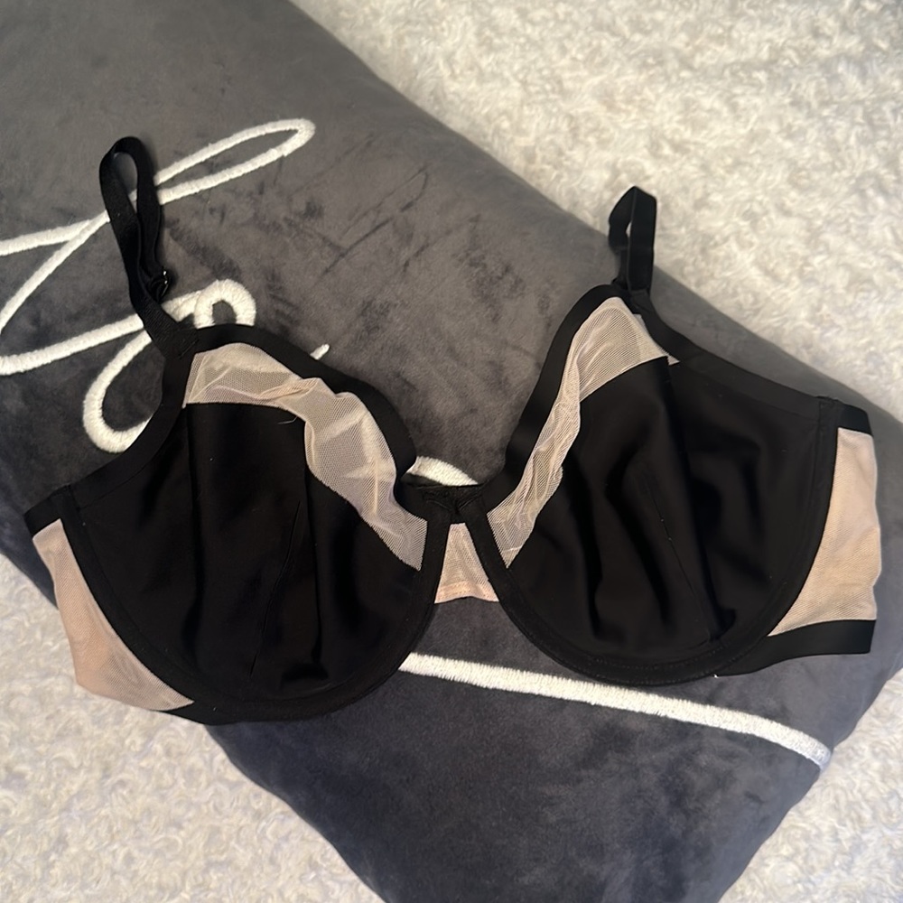 Victoria's Secret Unlined Mesh Demi Bra
